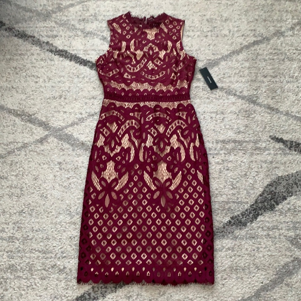 Lulus maroon midi dress!